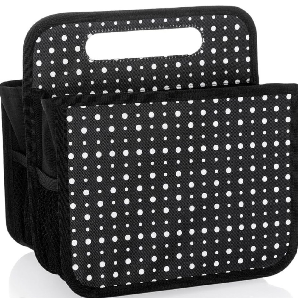 Thirty-One Black and White Polka Dot Organizer